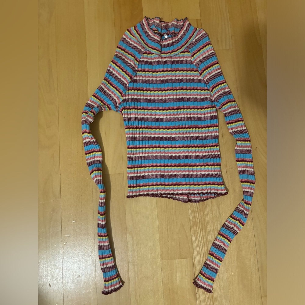Striped free people top xs